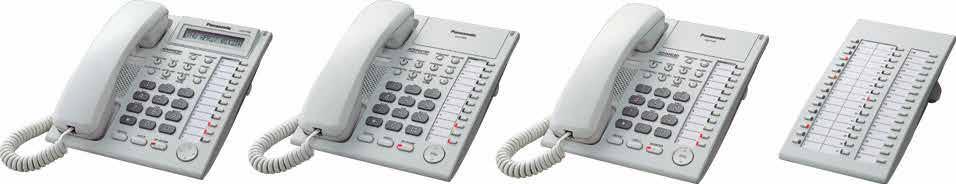 Analogue Proprietary Telephones (APT) Bringing a Sleek New Form to Communications KXT7735 3Line Display, Speakerphone Unit Call Forwarding/Do Not Disturb Call forwarding transfers calls to a