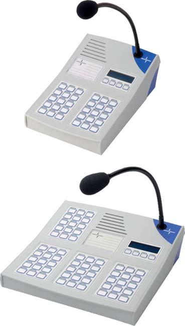 Membrane Keypads The membrane keypads consisting of 15 keys each are dirt-resistant and can be cleaned with a wet cloth. Each key can be labeled individually.