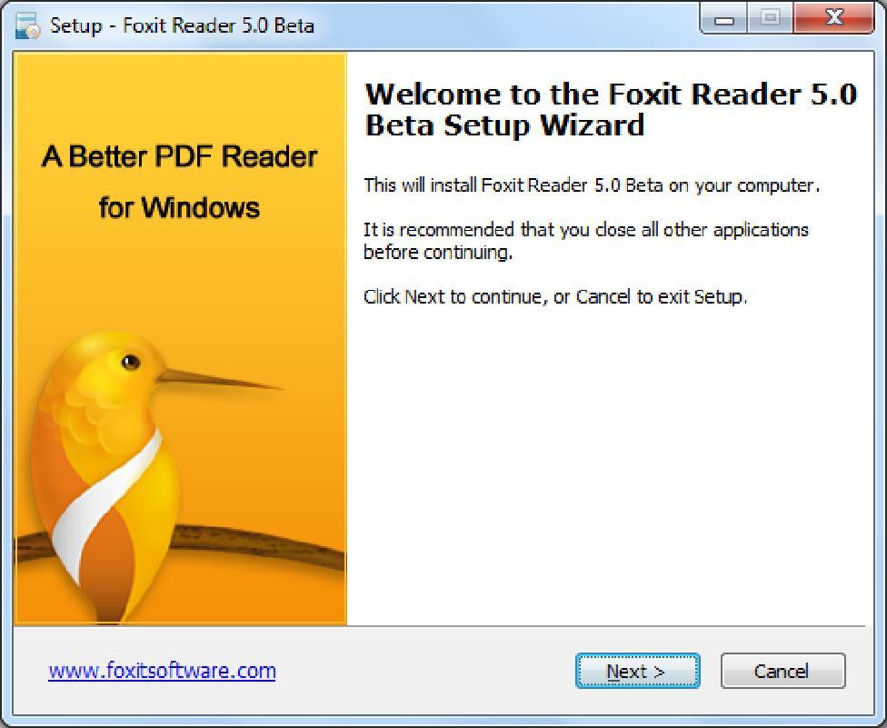 In order to install the Reader on your system, you are