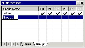 Tutorial Creating and Configuring New Multiprocessor Groups To create new groups and add processors to them: 1. Right-click in the Multiprocessor Group window. 2.