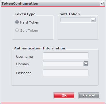 Setting Up You can then select Hard Token as the token type by clicking the radio button.