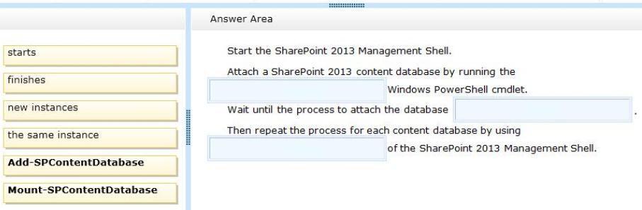 Box 3: Back up the SharePoint 2010 content database and restore it to the SharePoint 2013 farm.