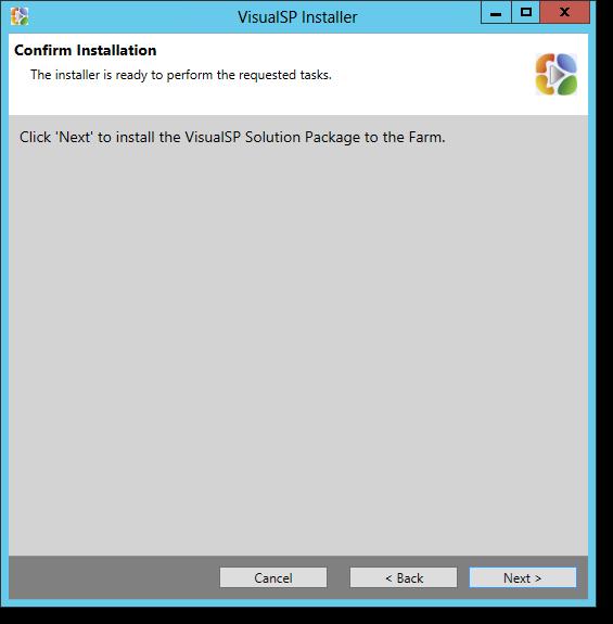13. On the Confirm Installation screen, click