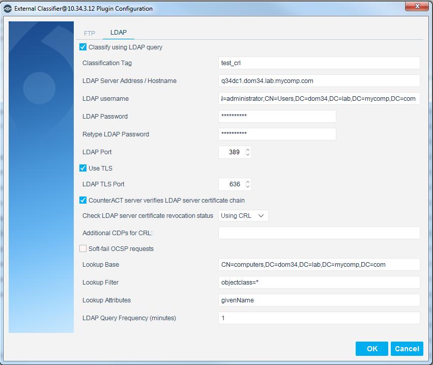 7. Select OK. The CounterACT Enterprise Manager Console dialog box opens. 8. Select Yes.