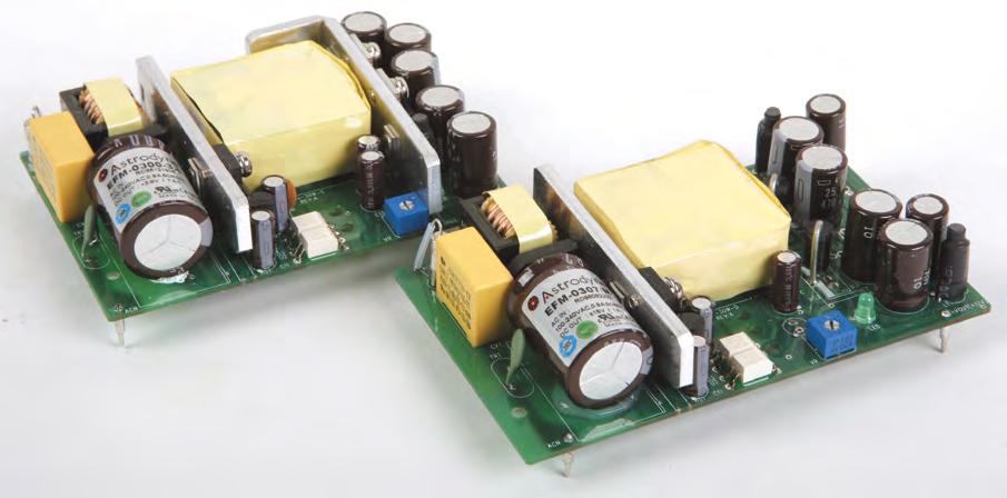 Universal 90-264VAC Input High Efficiency Improved EMI Performance 3000VAC Isolation Single, Dual and Triple Outputs Full Safety Approvals As Small as 2.36 W x 3.41 L x 0.