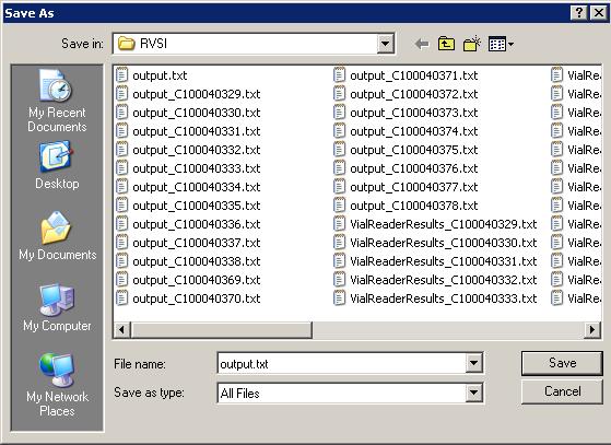 24 Overriding output file names with tasks You can override the default output file name that is set in the profile using the Output filename property of the Read task parameters.