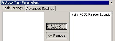 34 Chapter 2: VR4000 3. Select the VR4000 or VR4000s and click Add. The device name moves to the right of the Add and Remove buttons. 4. Set the Check tubes properties.