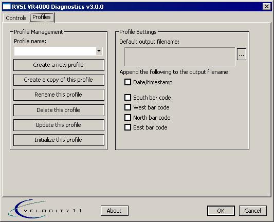 Chapter 2: VR4000 35 Managing VR4000 profiles About this topic This topic describes how administrators and technicians can manage VR4000 profiles. Managing profiles To manage VR4000 profiles: 1.
