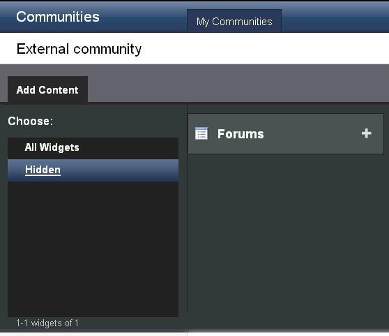 Managing your communities To permanently remoe the widget from the community, select Remoe. When you choose this option, any information preiously added is permanently deleted.