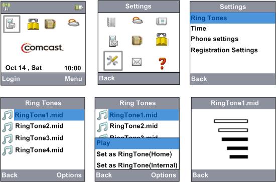 Ring Tones This feature allows you to set ring tone for different types of incoming calls.