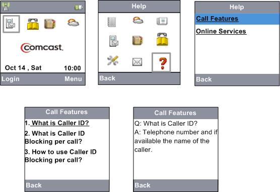 Help Help Call Features This feature allows you to view the Call Features related queries and the solutions.