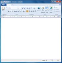 . If the Wordpad program has opened in the smaller sized restored down window Click on the Maximize/Restore Down button, so that it
