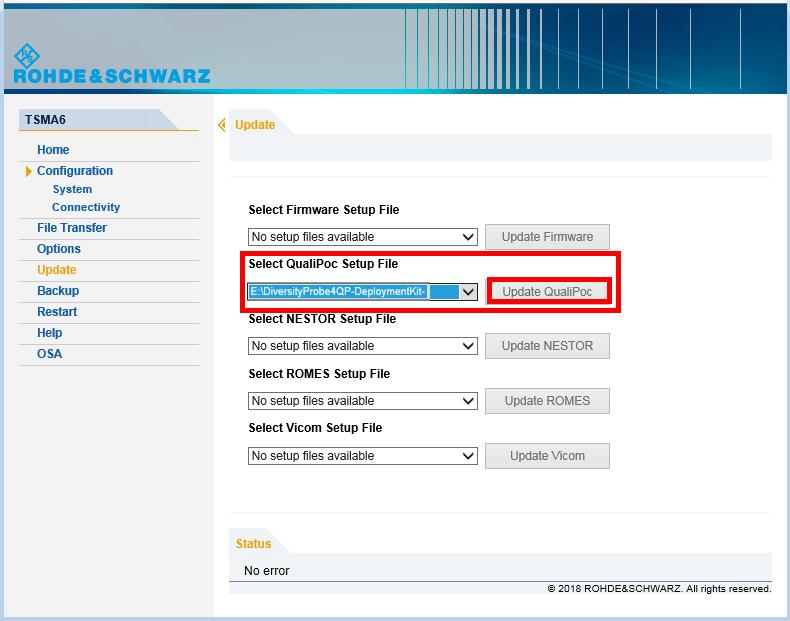 Software Installation 3. All subsequent steps are similar to remote firmware installation, see 2.1.2 Remote Installation of the Setup File, step 4 and following.