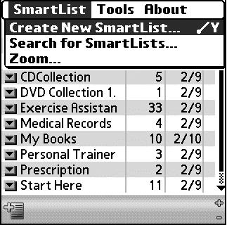 Launching SmartList To Go on the handheld To launch SmartList To Go on the handheld, click on the SmartList To Go icon from the application launcher.