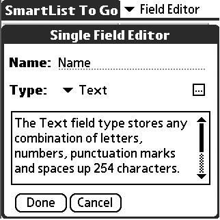 The Field Editor Screen The Field Editor screen is where you to create, edit and delete fields. To create a new field, follow these steps: 1 Select the New button to open the Single Field Editor.
