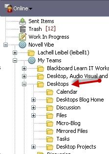 5. You can select individual Team Workspaces and see the options that are part of that