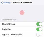 ...cont d Fingerprint sensor with Touch ID For greater security, the Home button can be used as a fingerprint sensor to unlock your iphone with the fingerprint which has set it up.
