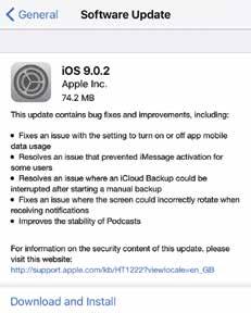26 Your New iphone 6s If your ios software is up-to-date there is a message to this effect in the Software Update window. It is always worth updating the ios to keep up-to-date with fixes.