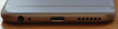 ...cont d Lightning connector, speaker, microphone, and headphone jack These are located at the bottom of the iphone.
