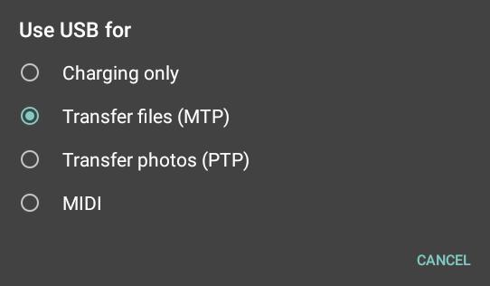 If not, touch for more options and select Transfer files (MTP) On your computer, go to C Drive => You will see a folder for TangoTab