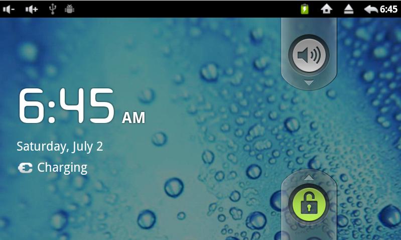 7. SCREEN LOCK INTERFACE Can install automatic lock screen or quickly press down the power button to achieve manual