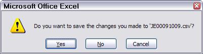 The following dialog box always displays: Do not be alarmed, this Dialog Box always displays. 18 Select (Yes).