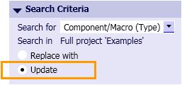 New feature in SIMIT 4.1.10.2 Updating component by type When replacing component by type, you can update component in your imulation project uing the Update option (ee Figure 4-15).