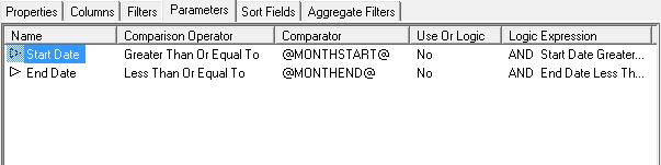 Figure 1: Report Parameter Defaults 3. Set each parameter field s Mandatory tick box on 3.2.