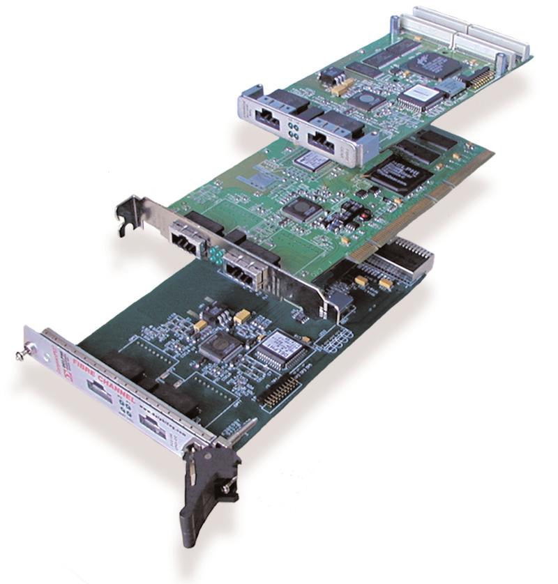 Fibre Channel HBAs 1-Gigabit Host Bus Adapters PMC & PCI HBAs I/O & COMMUNICATIONS Features 64-bit / 66 MHz PCI/PMC 102.