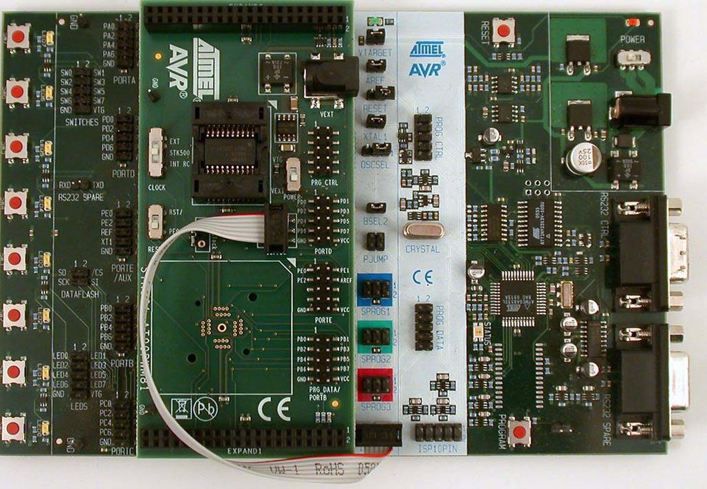 2.3 Programming the AVR The Atmel AT90PWM81 can be programmed using both serial SPI and high-voltage parallel programming.