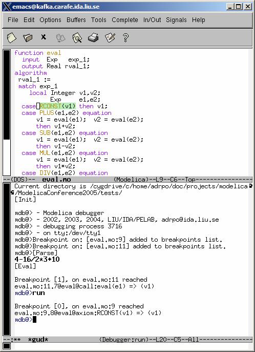 of algorithmic code using primitive means such as print statements or asserts which is complex, timeconsuming and error- prone. Two versions of the debugger has been developed.