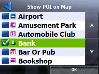 POI info includes address and phone number Tap Figure 17 - Showing a POI Preview Tap to view detail info of other locations Show or Hide