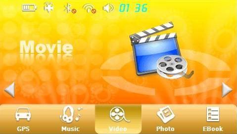 Video: Select the Video Option from the Bottom of the screen. This will then load the Movie Player.