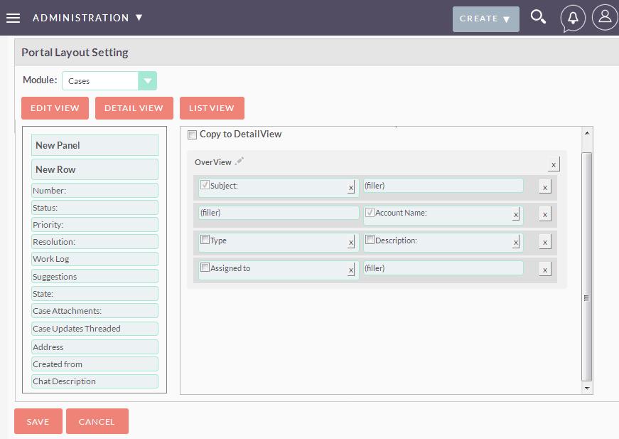 Customer Portal plug-in provides facility to set Portal Layouts for Accounts,
