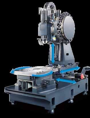 accurate machining over long periods. Travel distance X-axis 520 mm (20.5 inch) Y-axis 360 mm (14.2 inch) Z-axis 465 mm (18.