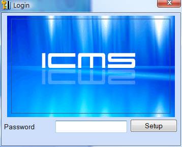 III.EXECUTING ICMS 1. Double click icon and You will see the Login window as below.