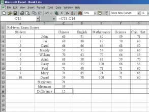 Microsoft Office 2000 Fundamentals 7.1 The Use of Formulas and Functions Formulas Formulas can be used in Excel to do calculations in the worksheet.