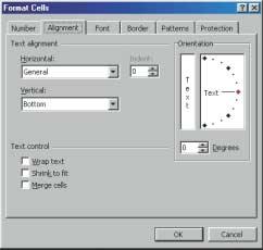 Format Cells dialog box.