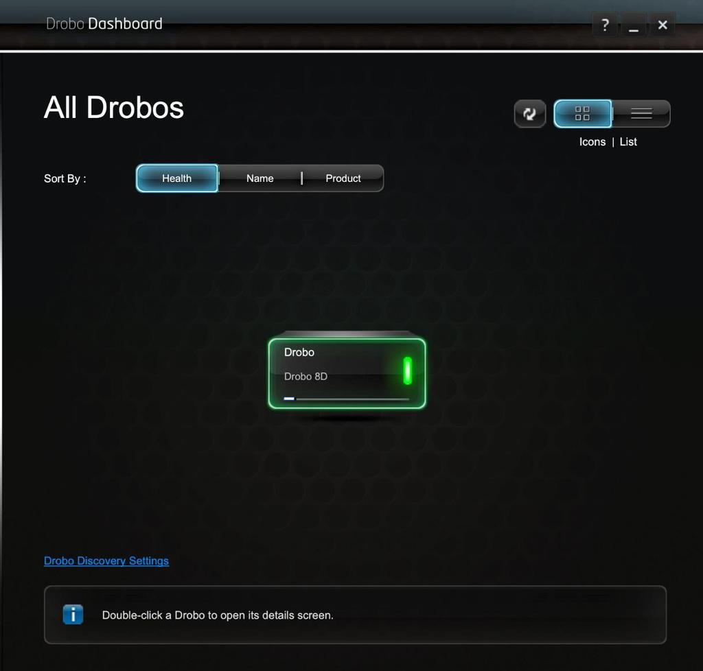 17. If you have no Drobo device connected to the Apple Mac or powered on,