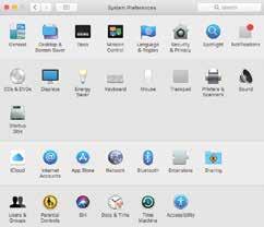 To access this: Click on this button on the Dock (the bar of icons that appears along the bottom of the screen), or access it from the Applications folder All of the options are shown in the