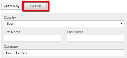 Use the Corporate Address Book option to search from a list of company