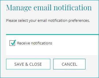 Manage email notifications Access PAAO via your Edexcel