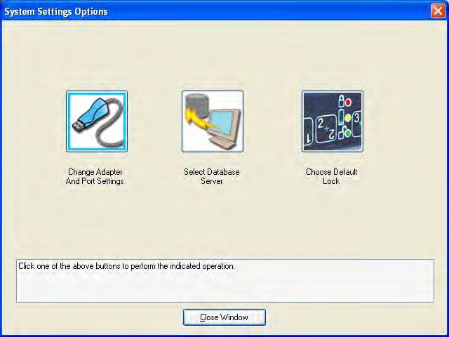Settings Define or Maintain System Settings & Data These menu options allow you to perform system maintenance functions.