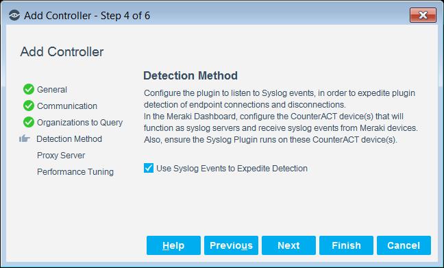 The Use Syslog Events to Expedite Detection option is enabled by default.
