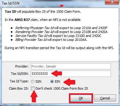 9. Enter your Tax Id/SSN and then select the proper