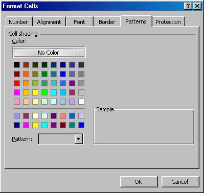 To select a whole row, click the mouse on its corresponding number. The whole row will be highlighted in black. To select a column, click the mouse on its corresponding alphabet.
