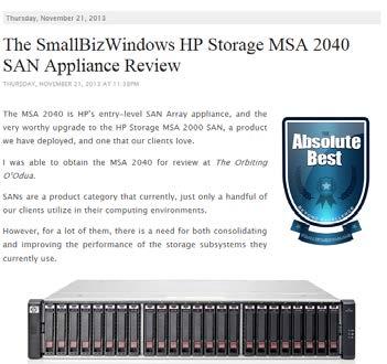 storage for demanding applications such as databases, the MSA 2040 is a perfect fit You'll be hard pushed to find a