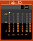 To set equalizer The equalizer setting enables you to select an equalizer from the six preset equalizer settings to suit the type of audio output or customize your personal equalizer effect. 1.