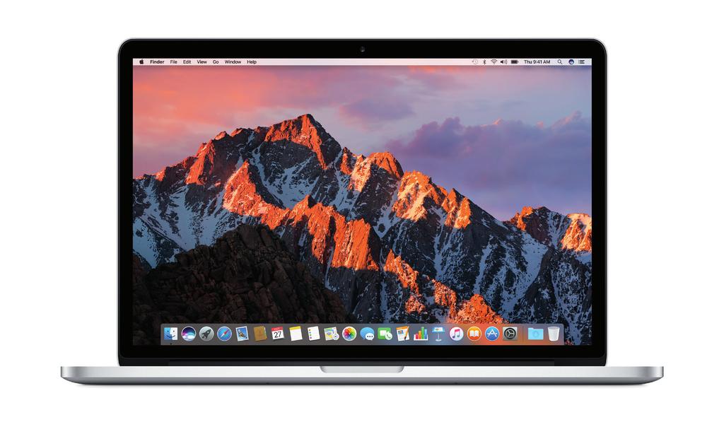 MacBook Air MacBook Pro with Retina display The 13-inch MacBook Air features 8GB of memory, a fifth-generation Intel Core processor, Thunderbolt 2, great built-in apps, and all-day battery life.