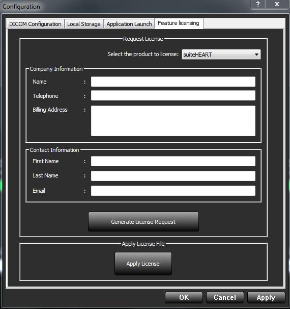 Feature Licensing Tab Use this tab to request and apply the license for all software distributed by NeoSoft, LLC. FIGURE 9.